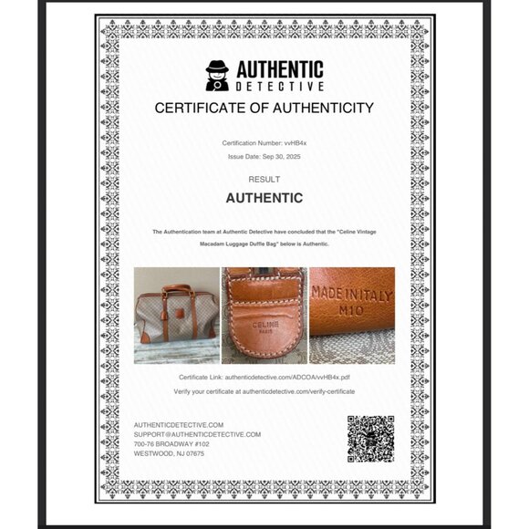 Vintage Céline Macadam Duffle Bag Large Travel Boston Weekender 45cm Unisex - Picture 2 of 16